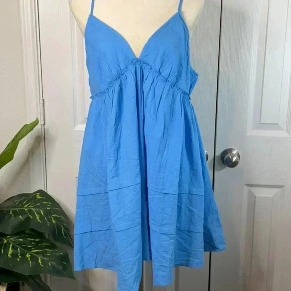 Wild Fable Women's Flip Flop Mini Dress Blue Size XL - Picture 5 of 12